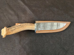 6" Damascus Drop Point #26