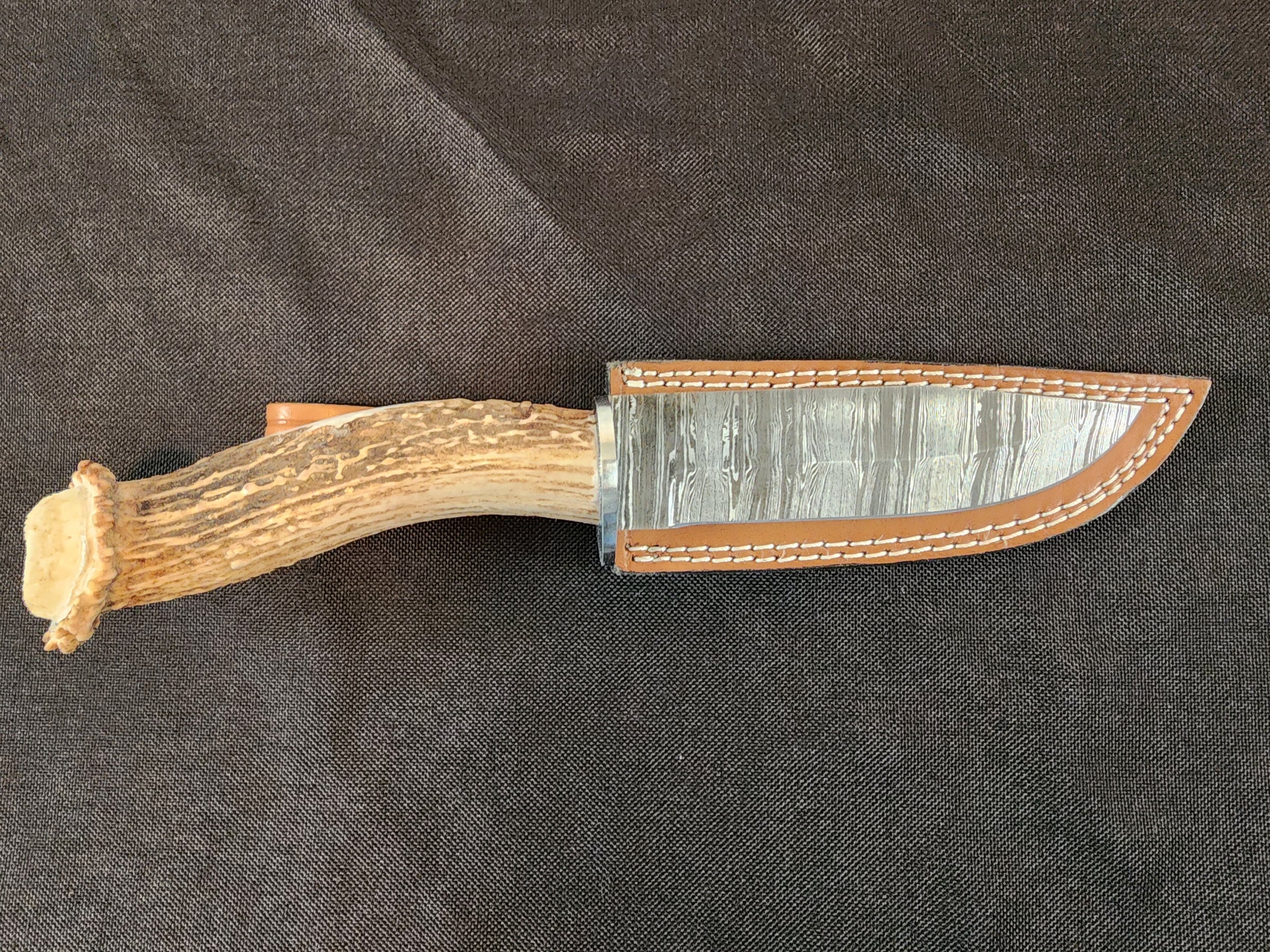 6" Damascus Drop Point #26