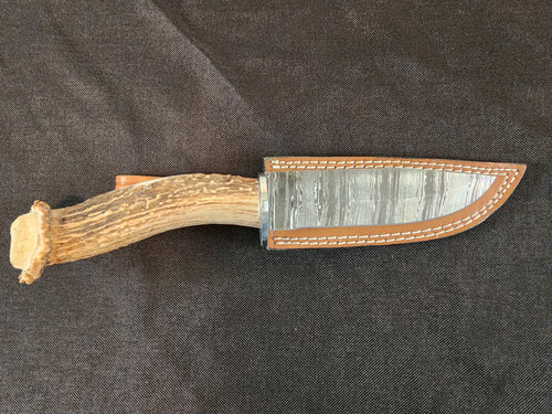 6" Damascus Drop Point #26