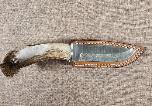 5" Damascus Drop Point #63