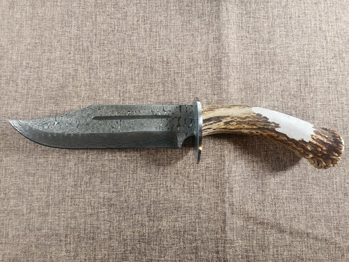 8" Damascus Bowie #165