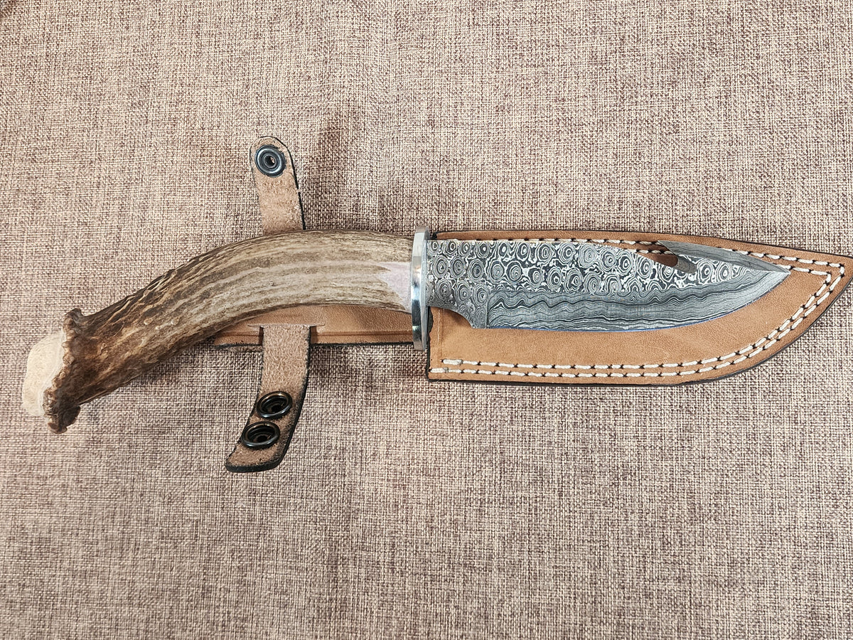 5" Damascus Gut Hook 2A10
