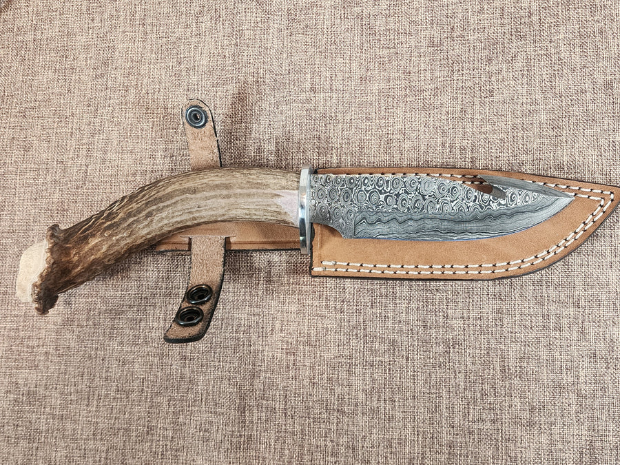 5" Damascus Gut Hook 2A10