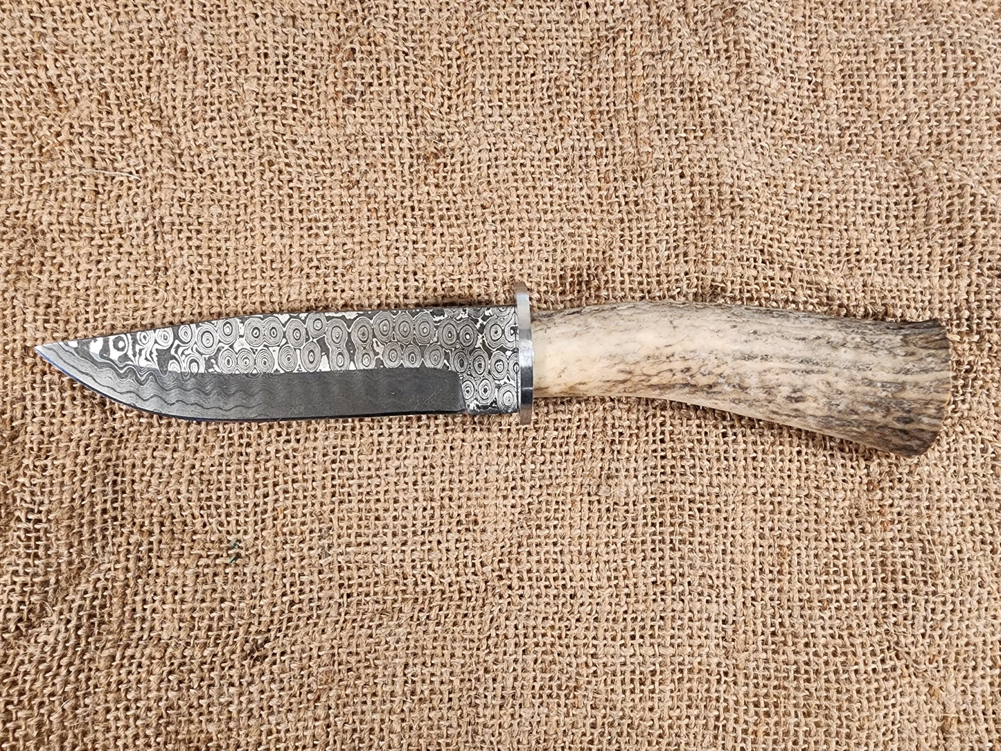 5" Damascus Drop Point #123