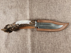 5" Damascus Clip Point #01