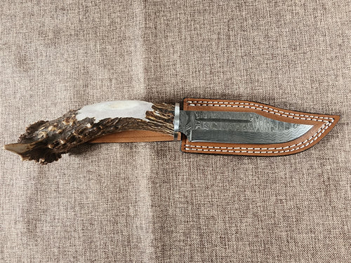 5" Damascus Clip Point #01