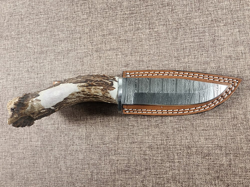 5" Damascus Drop Point #117