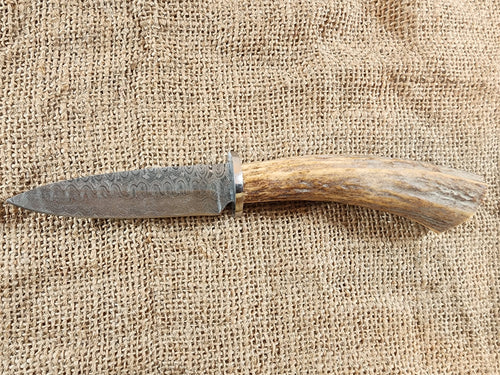 4" Damascus Spear Point #102