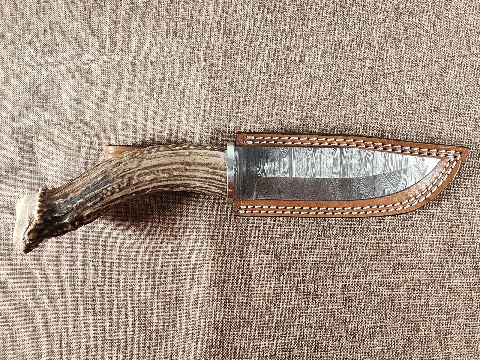5" Damascus Drop Point #55