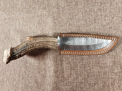 5" Damascus Drop Point #55