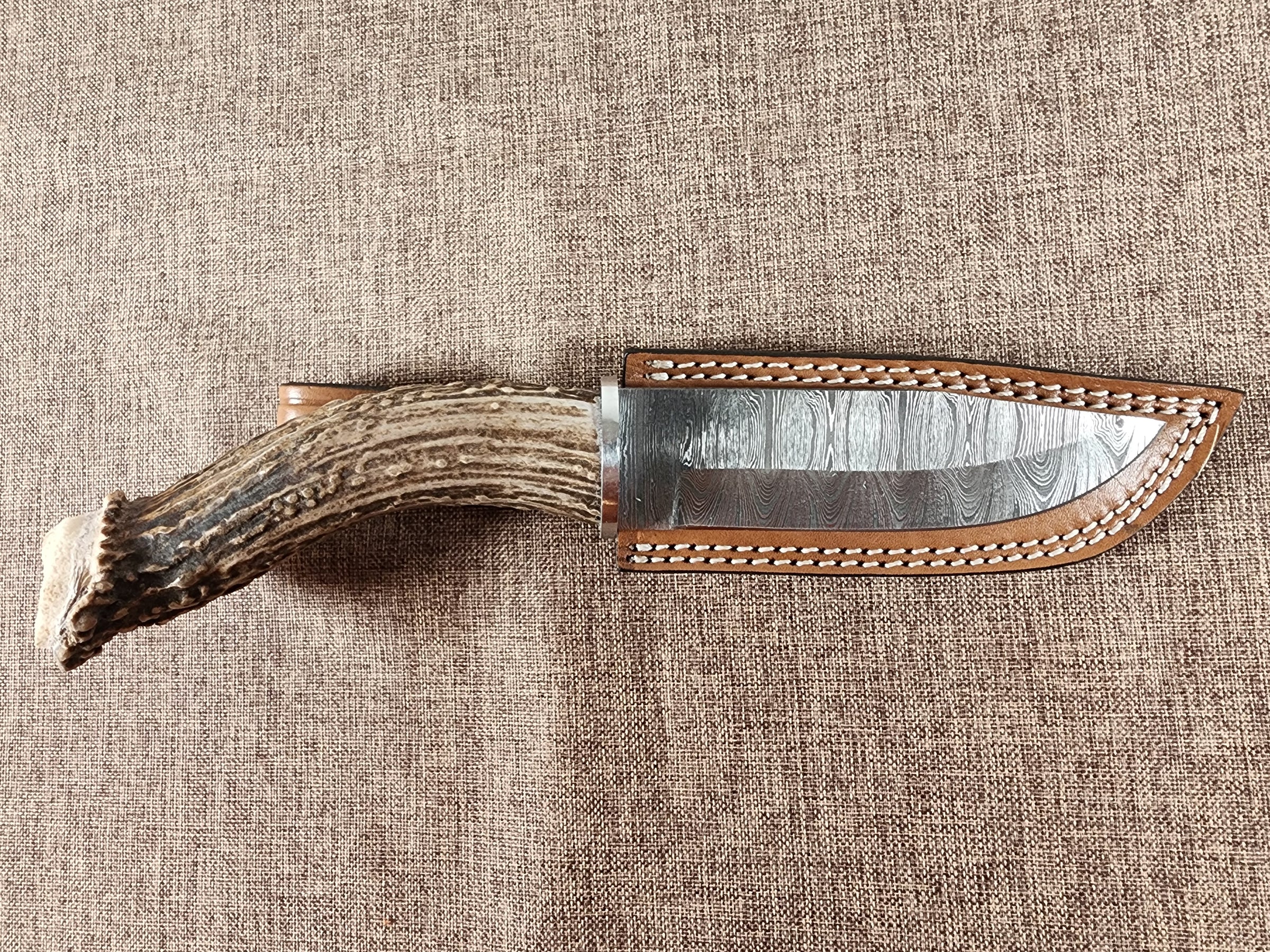 5" Damascus Drop Point #55