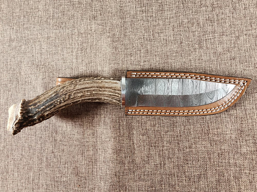 5" Damascus Drop Point #55