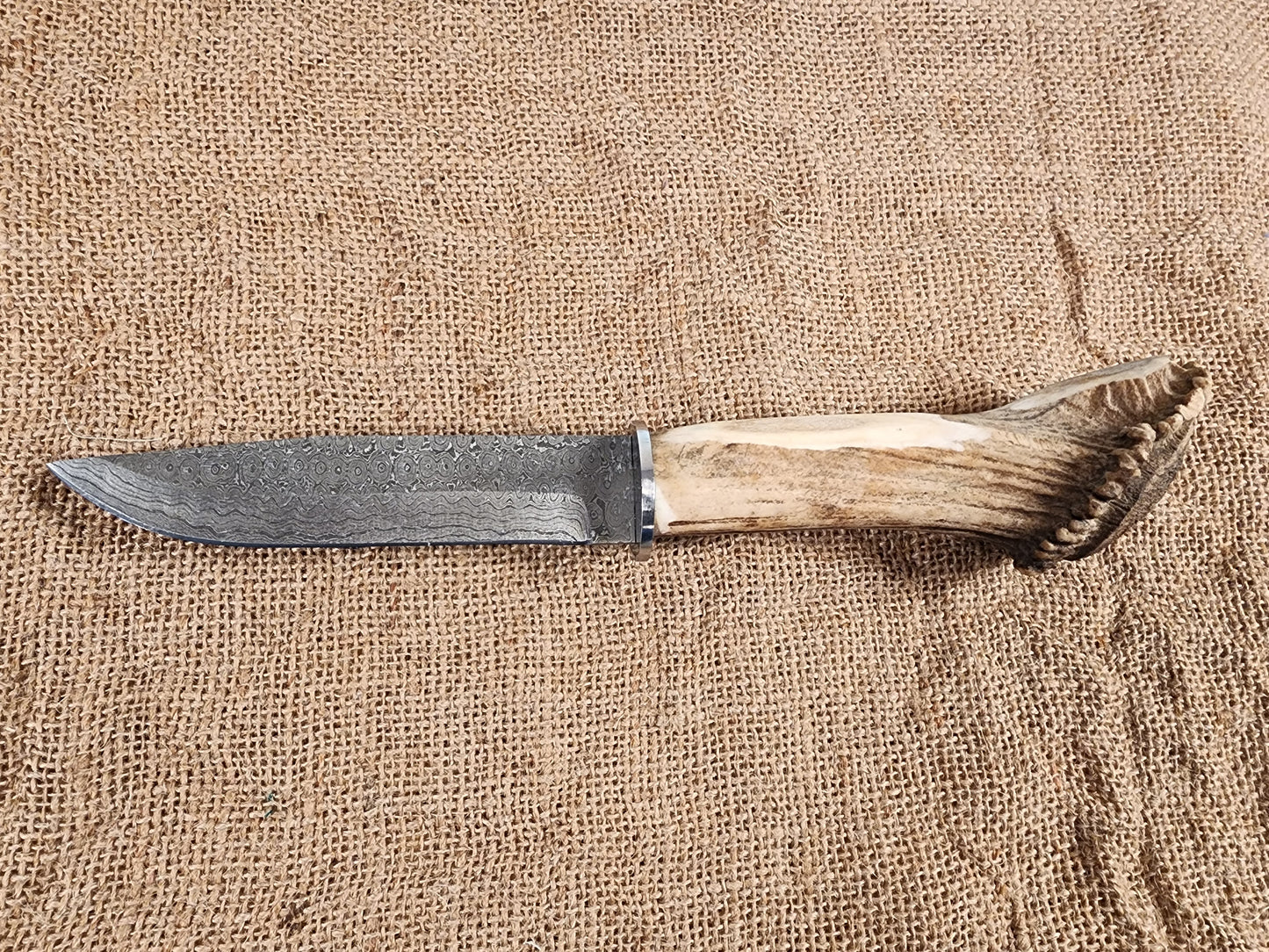6" Damascus Drop Point #105