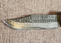5" Damascus Clip Point 2B01