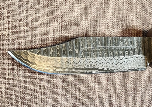5" Damascus Clip Point 2B01