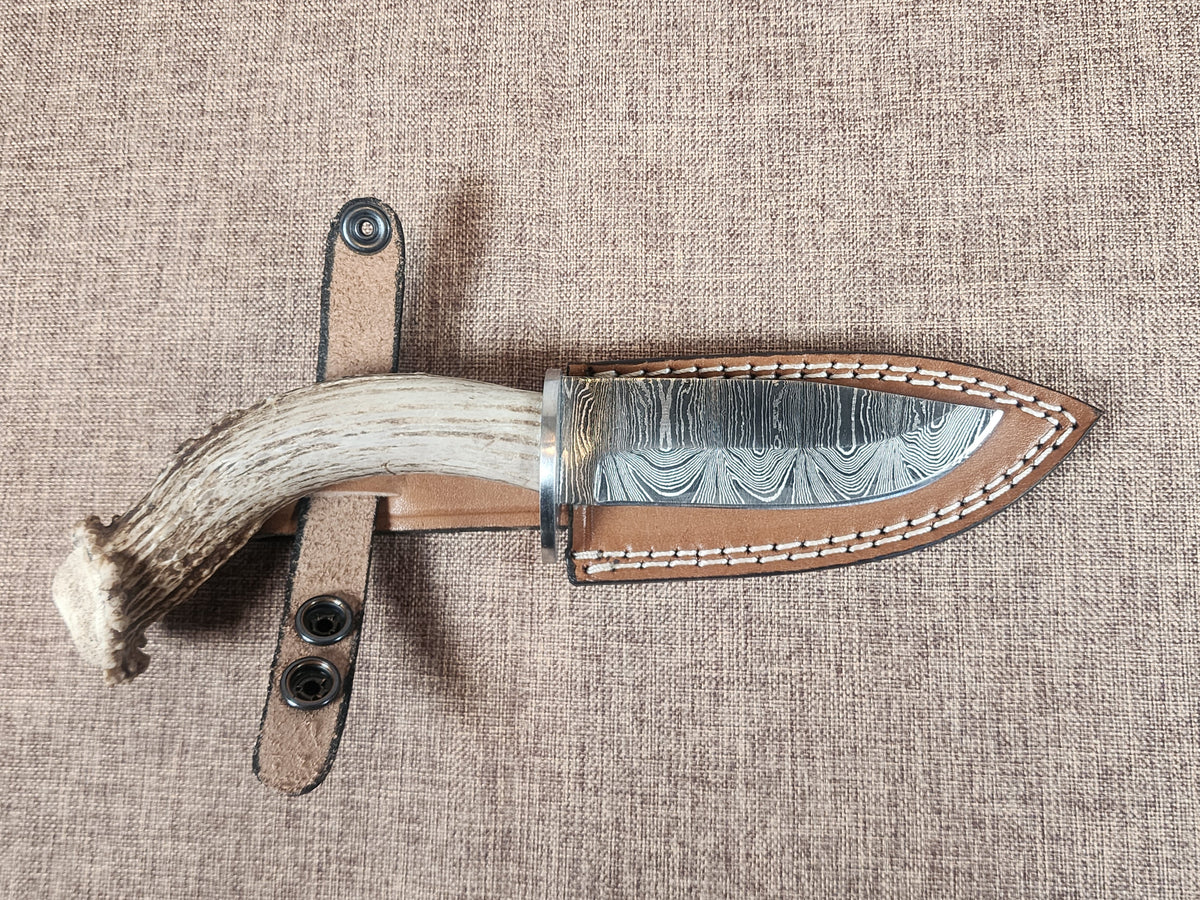 4" Damascus Drop Point C05