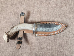 4" Damascus Drop Point C05