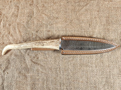 6" Damascus Spear Point #17
