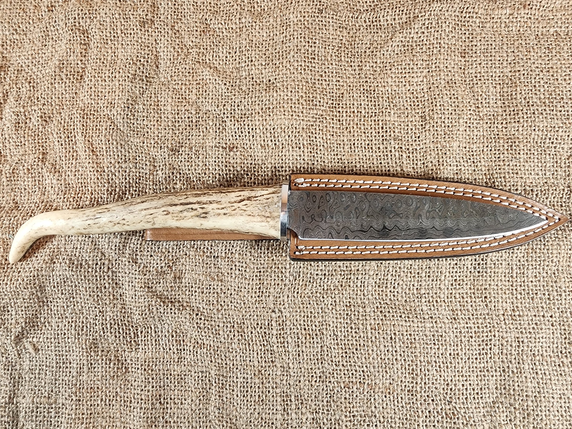 6" Damascus Spear Point #17