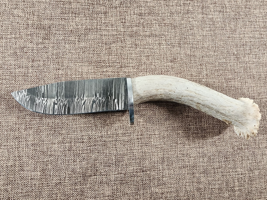 4" Damascus Drop Point #43