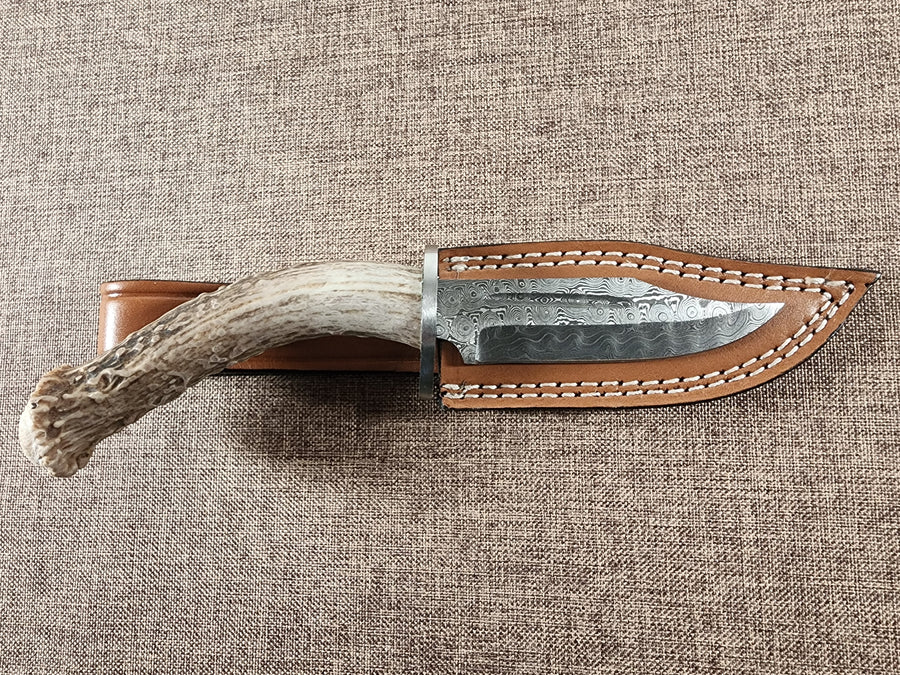 4" Damascus Clip Point #106