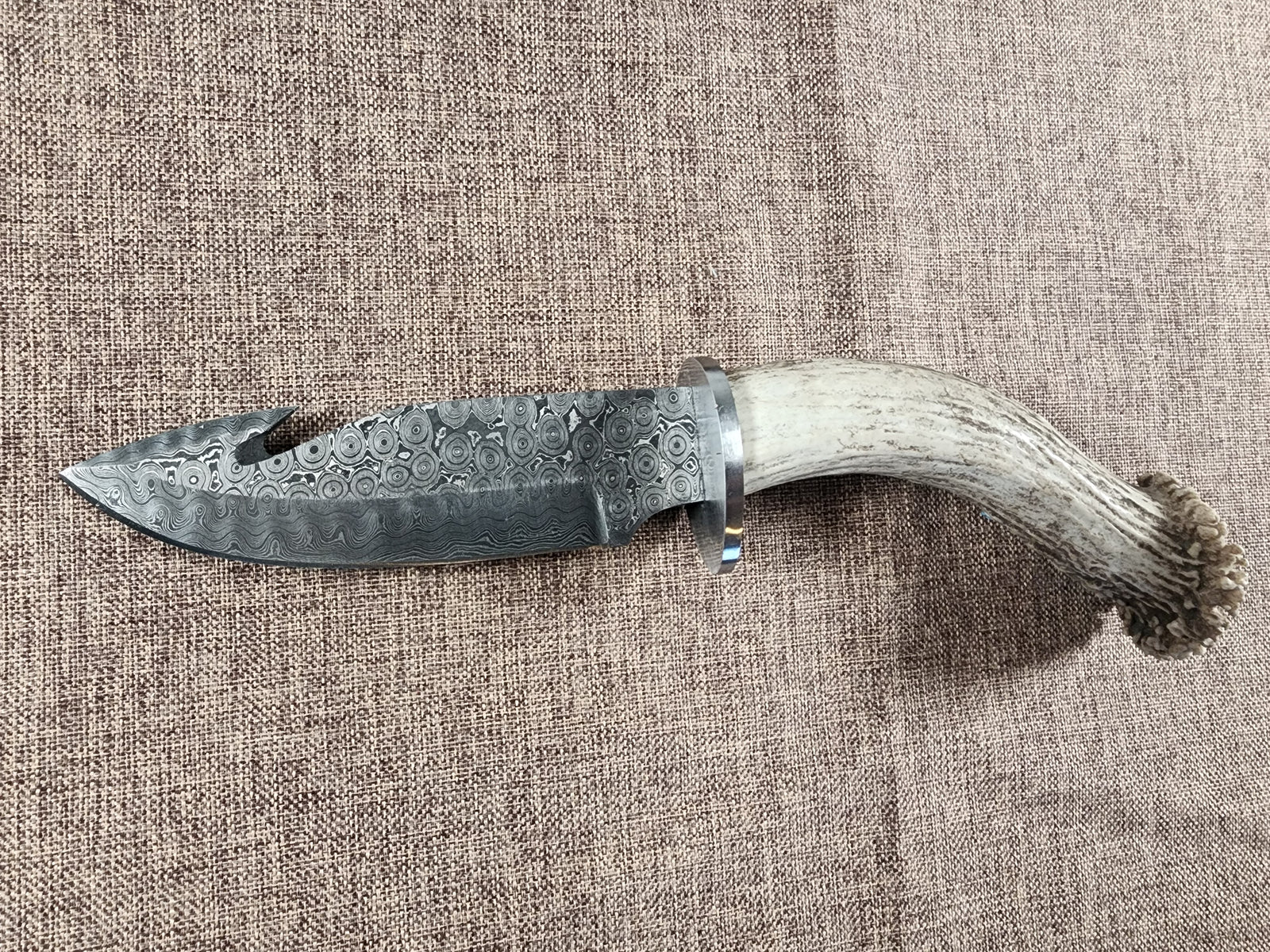 5" Damascus Gut Hook #112