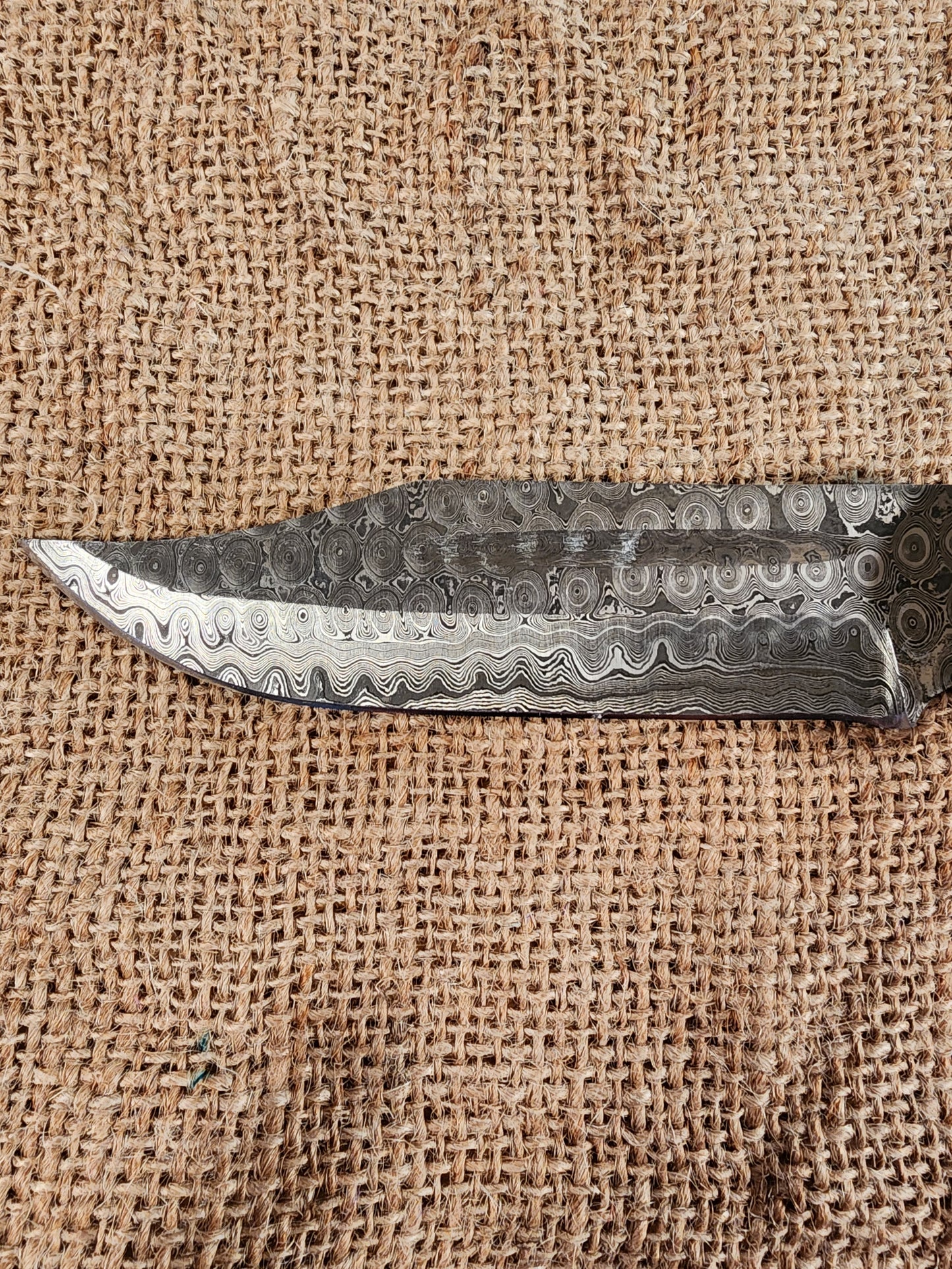 5" Damascus Clip Point #128