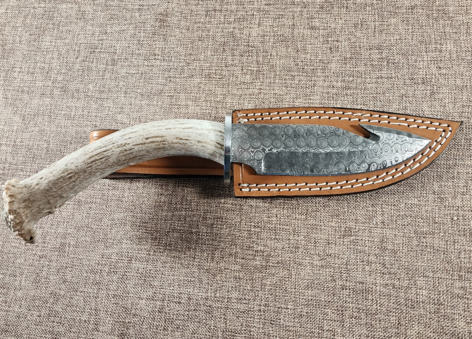 5" Damascus Gut Hook #47