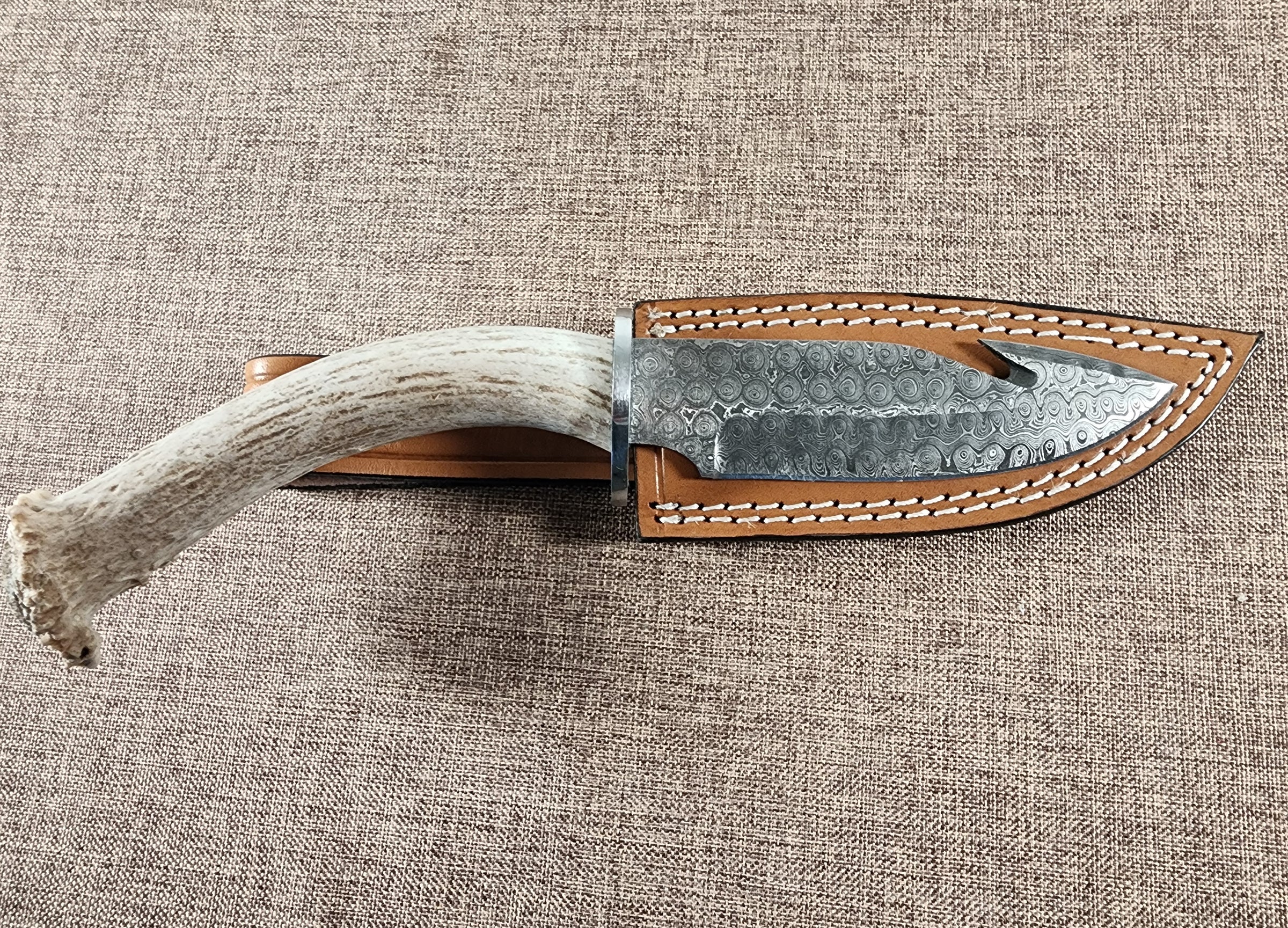 5" Damascus Gut Hook #47