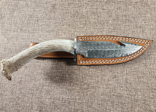 5" Damascus Gut Hook #47