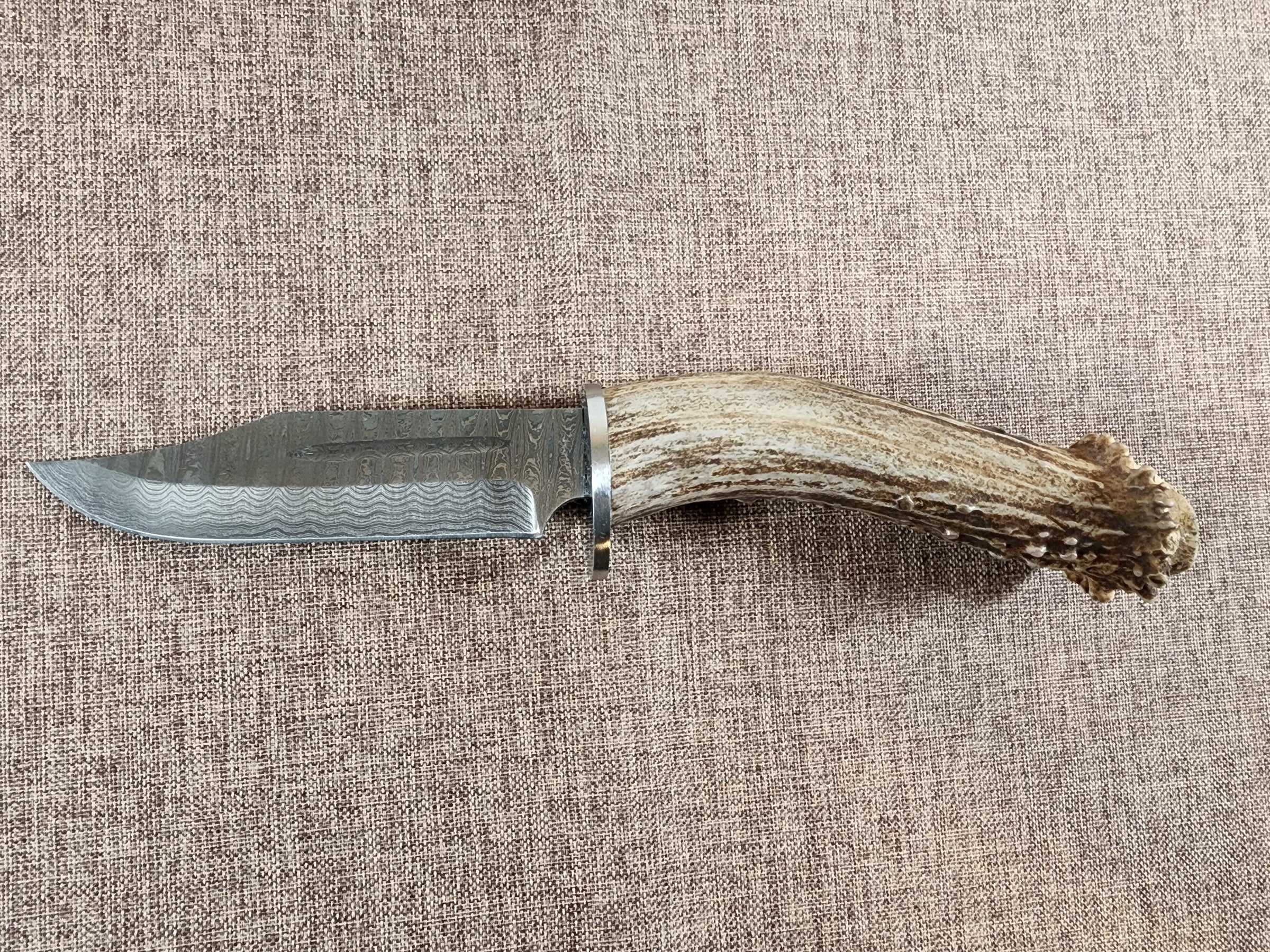 5" Damascus Clip Point #60