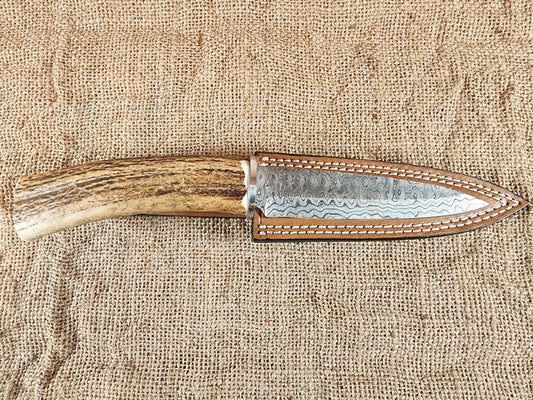 6" Damascus Spear Point #142