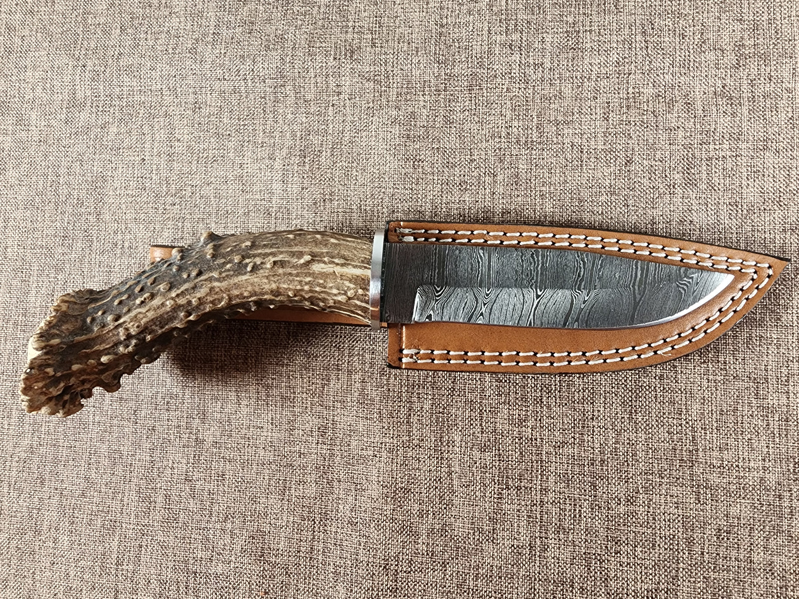 5" Damascus Drop Point #56