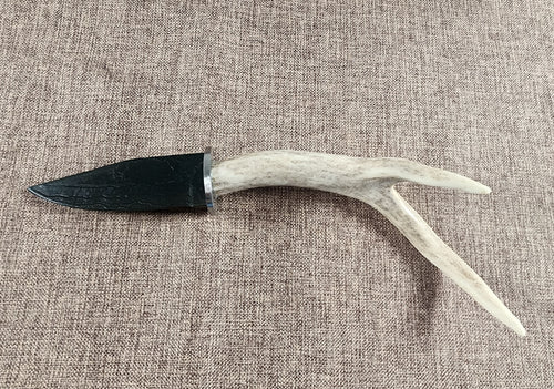 4" Gun Blue Damascus Drop Point #157