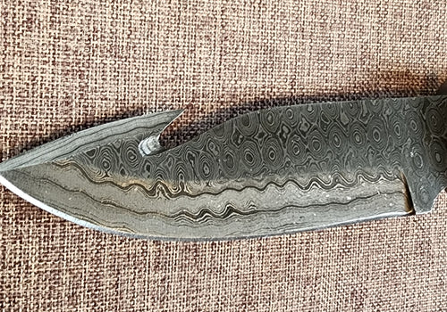 5" Damascus Gut Hook 2A10