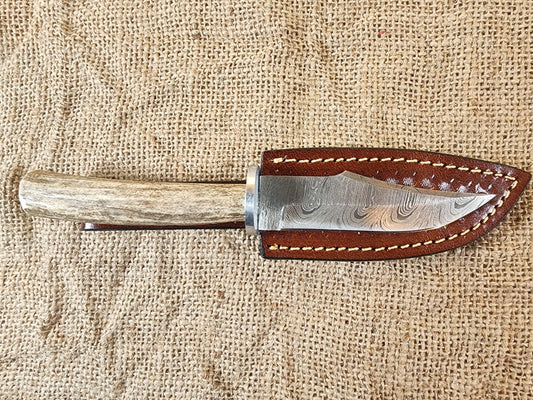 4" Damascus Drop Point #45