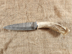 5" Damascus Spear Point #67