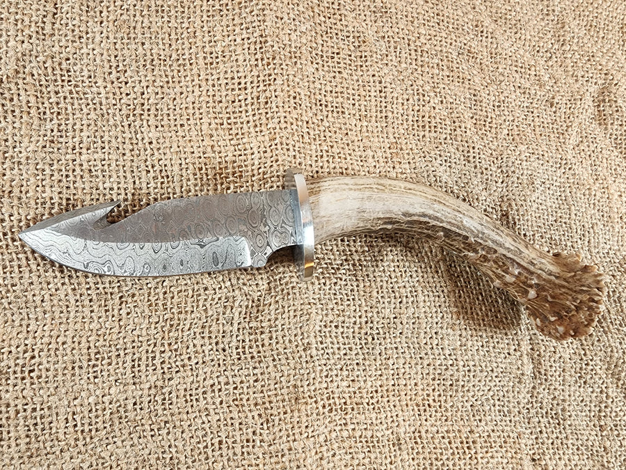 4" Damascus Gut Hook #35