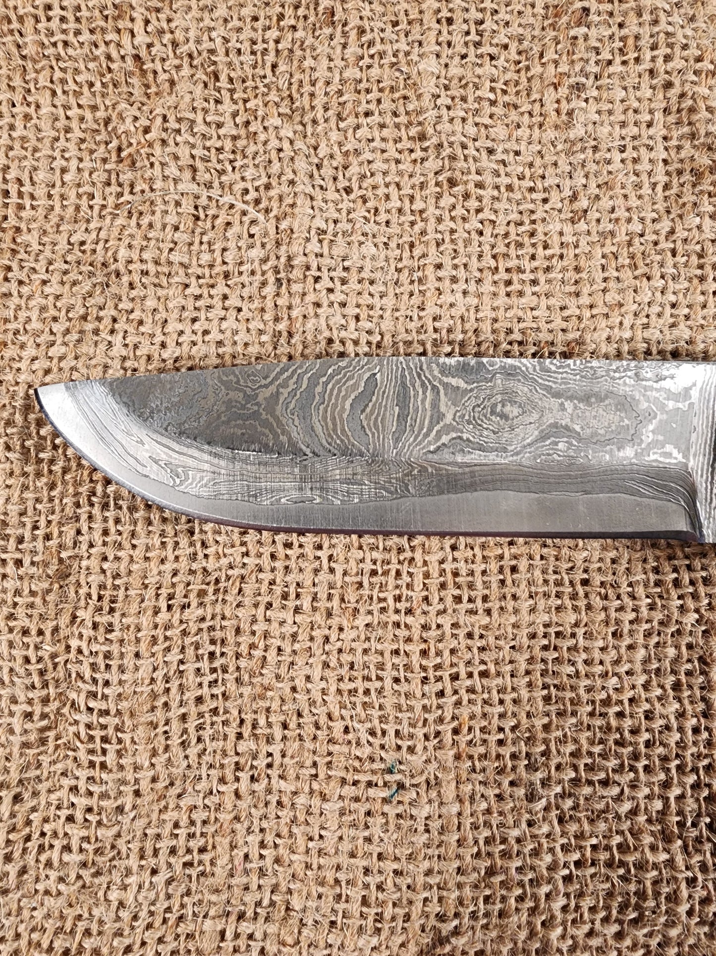 5" Damascus Drop Point #127