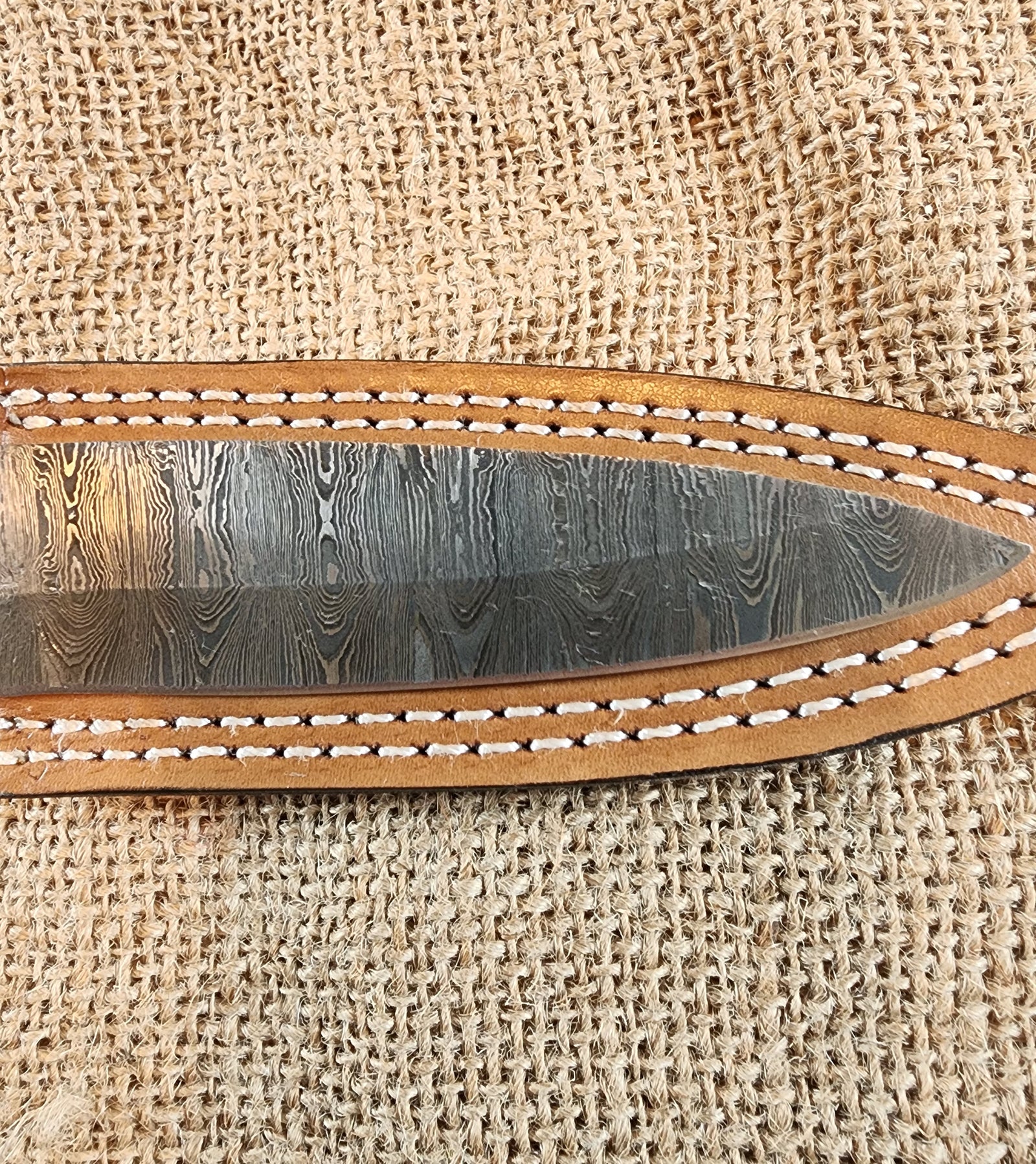 5" Damascus Spear Point #66