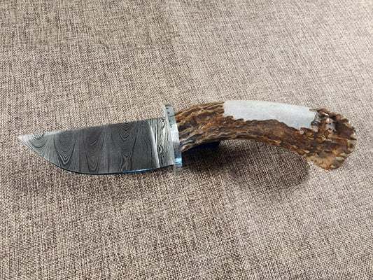 3.5" Damascus Drop Point #161