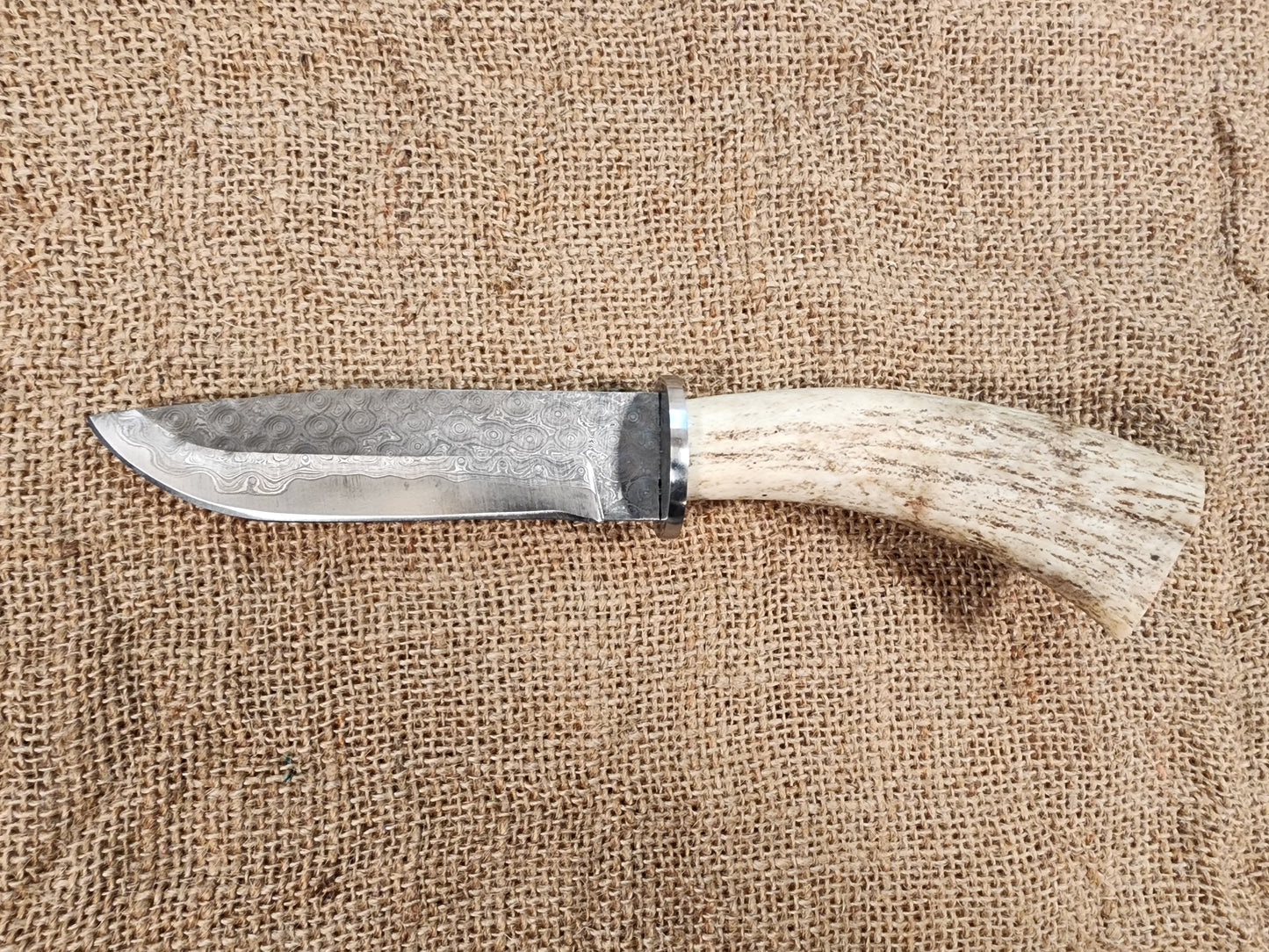 5" Damascus Drop Point #134