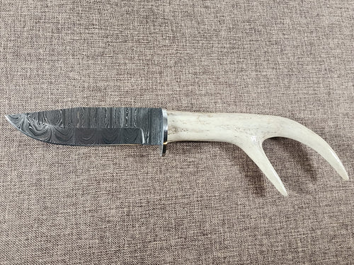 5" Damascus Drop Point #120