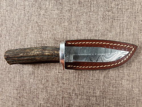 4" Damascus Drop Point #152