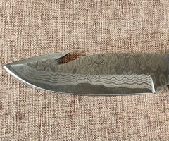 5" Damascus Gut Hook #58