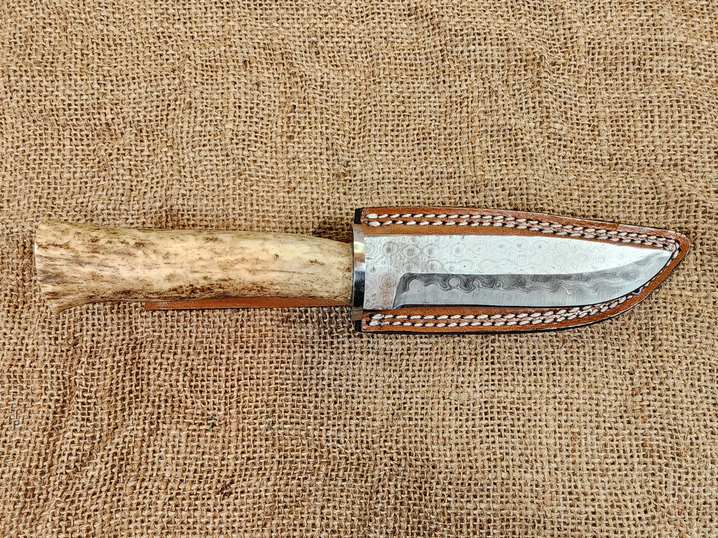 5" Damascus Drop Point #135