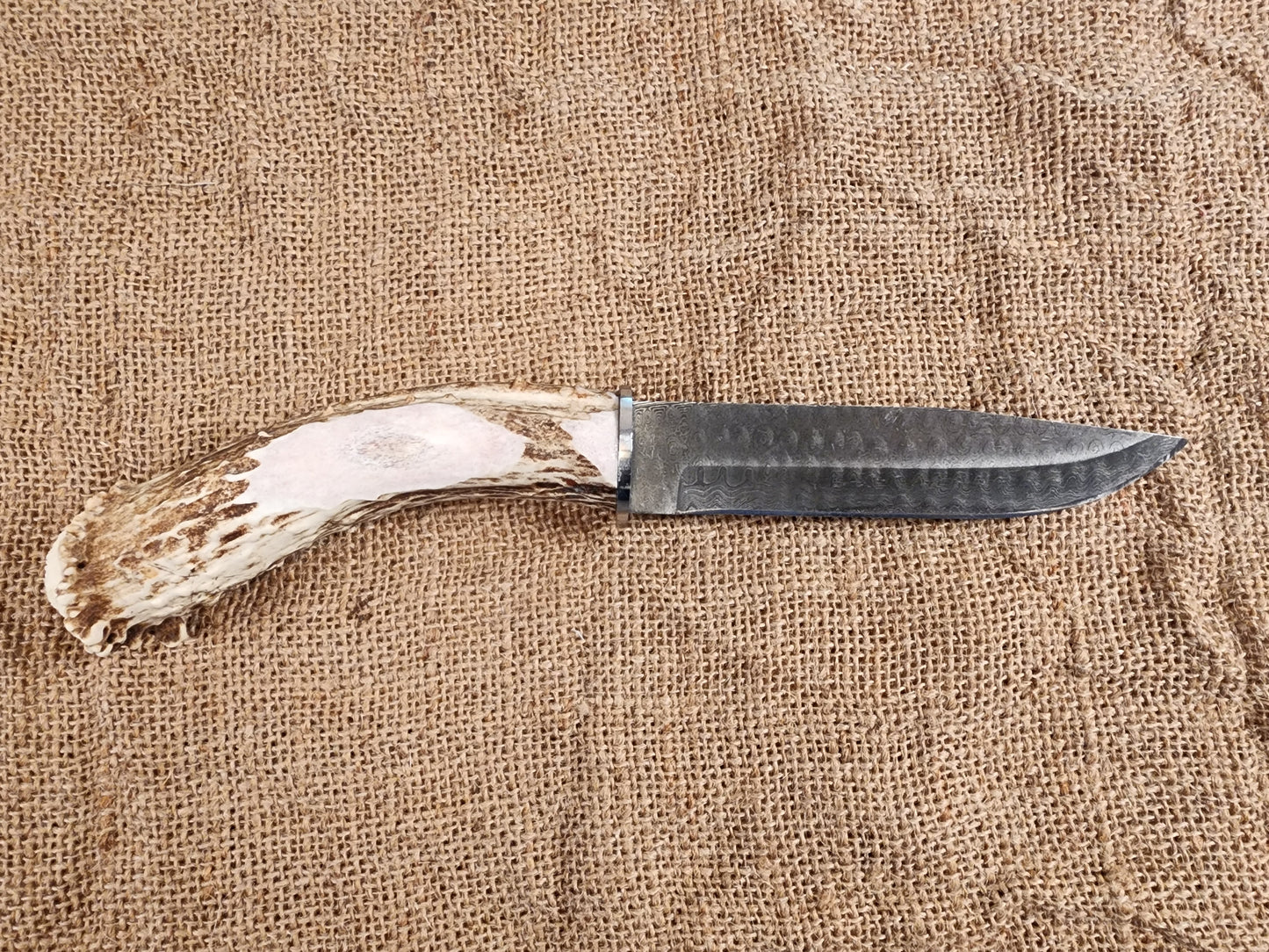 6" Damascus Drop Point #107
