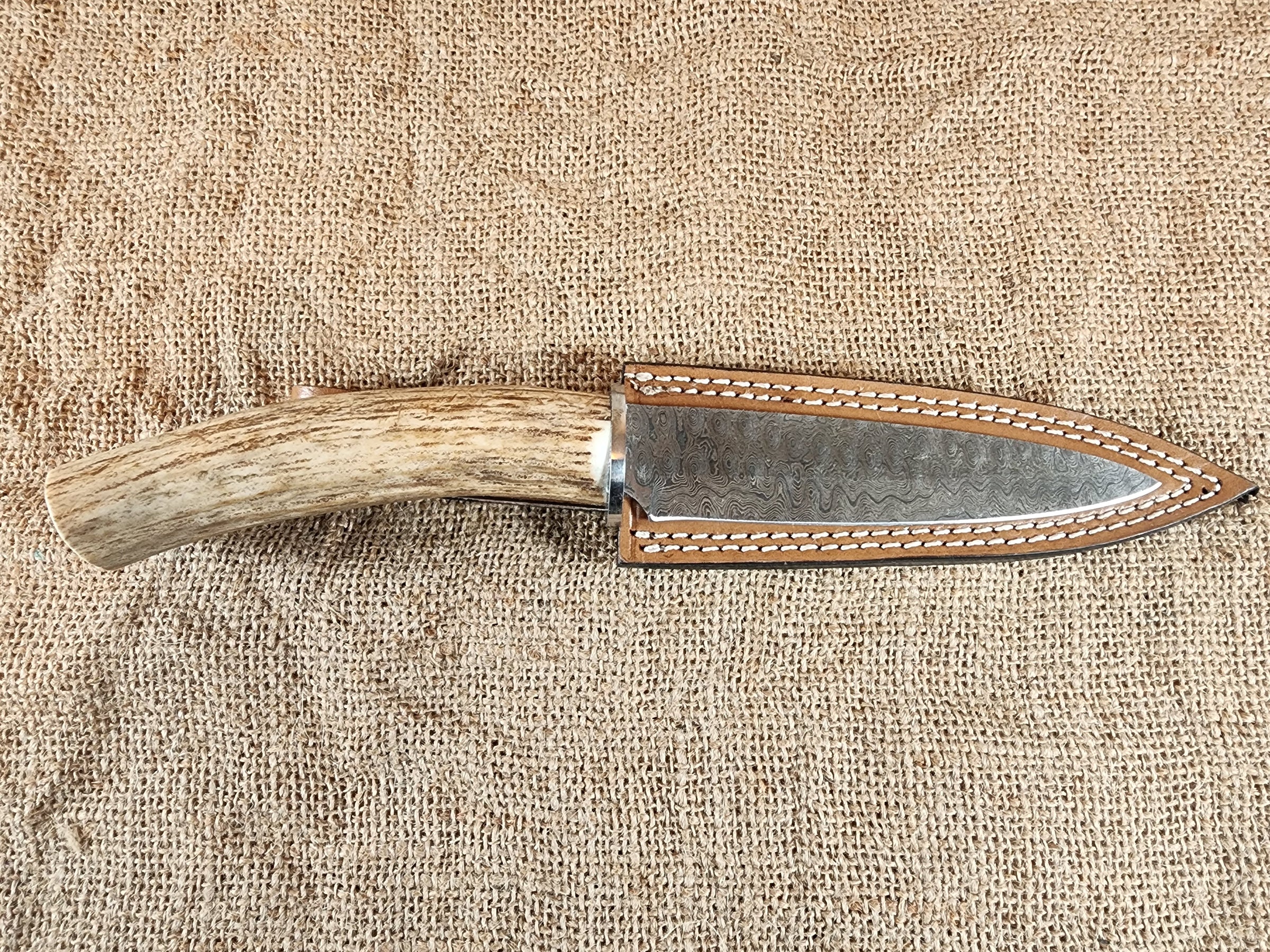 6" Damascus Spear Point #16