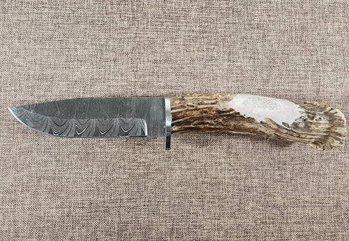 5" Damascus Drop Point #119