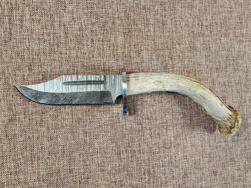 4" Damascus Clip Point B08